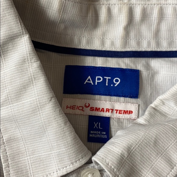 🌺Apt 9 griege windowpane button down size XL - Picture 3 of 5